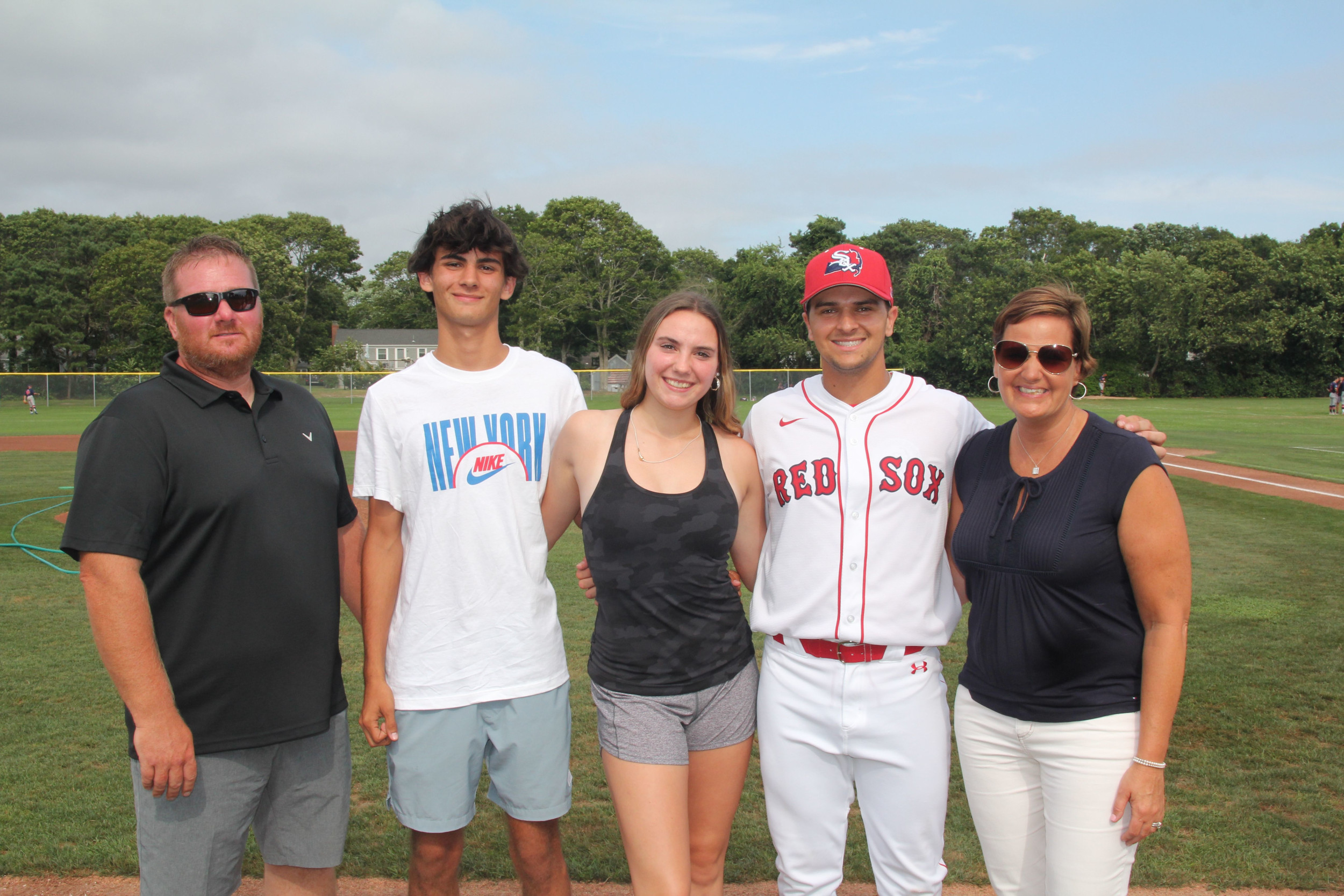 YD Red Sox players and host family